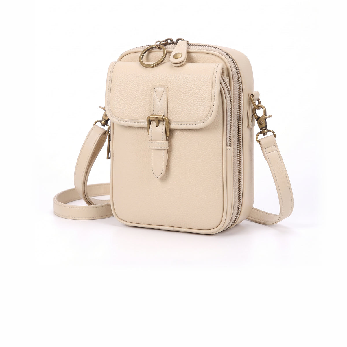 Bolso bandolera KLAVE crema