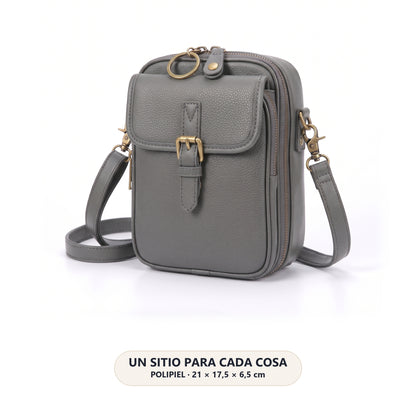 Bolso bandolera KLAVE gris
