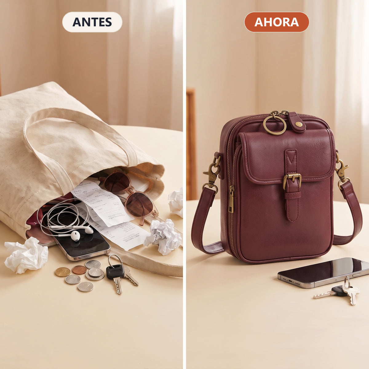 Del bolso caos al bolso ordenado