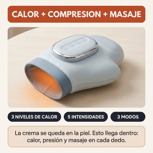 Masajeador de manos con calor y compresión de aire